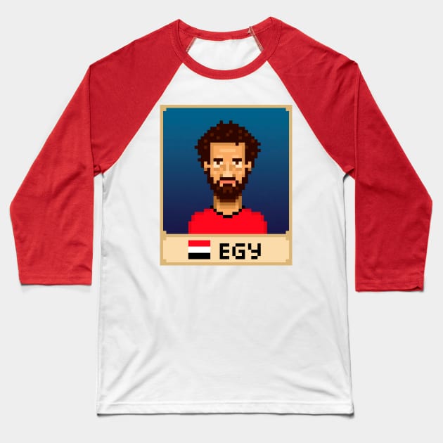 Salah Baseball T-Shirt by PixelFaces